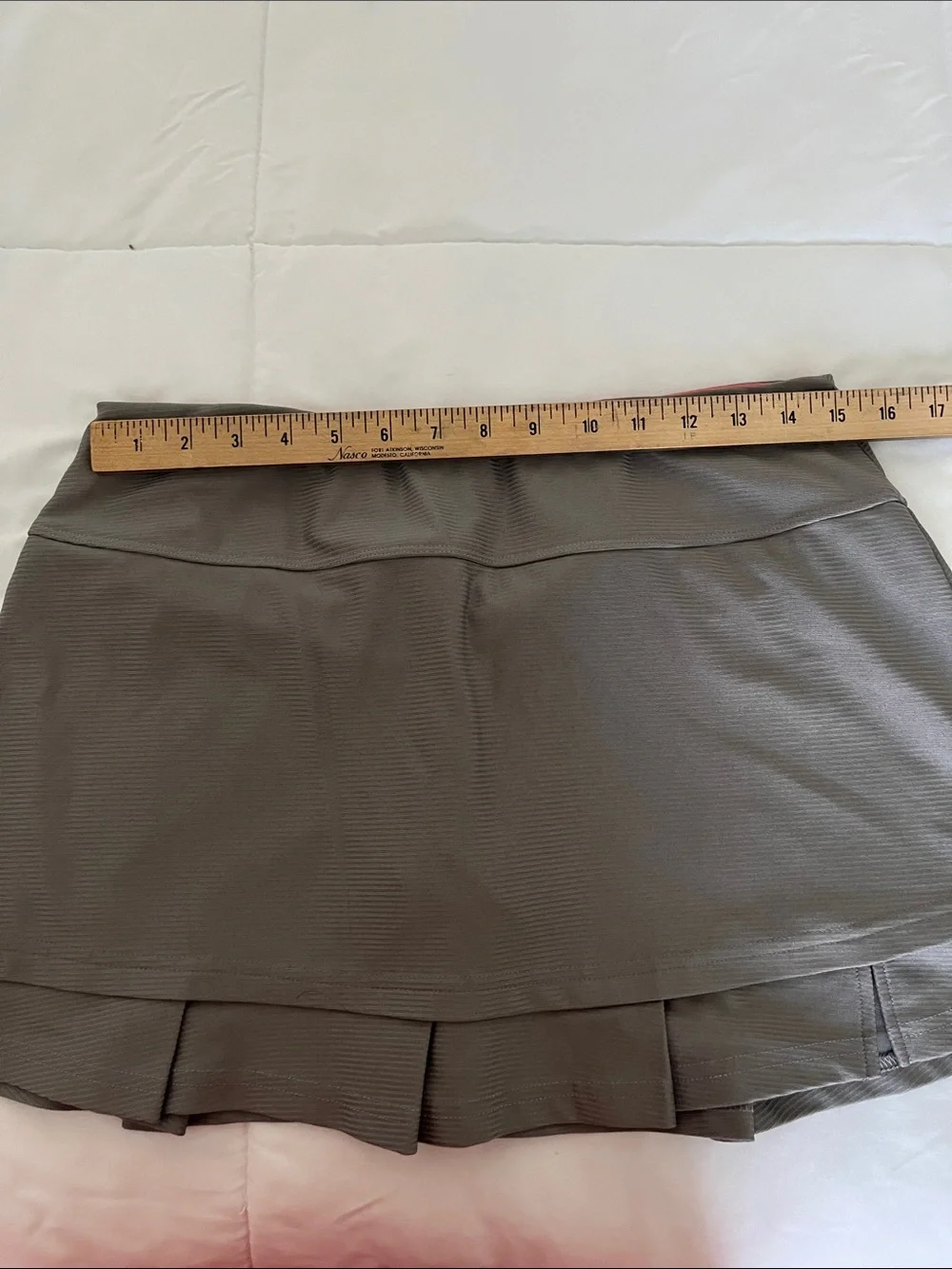 bolle Gray Athletic Skort with Pleated Hem